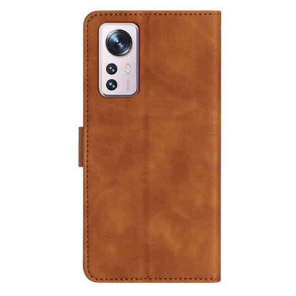 Phone Cover for Xiaomi 12 Lite 5G Imprinted Butterfly Phone Case Leather Wallet Flip Stand Phone Shell