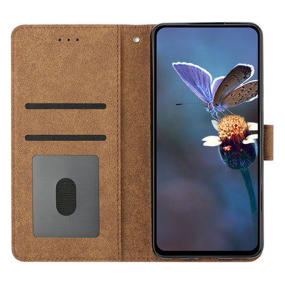 Phone Cover for Xiaomi 12 Lite 5G Imprinted Butterfly Phone Case Leather Wallet Flip Stand Phone Shell