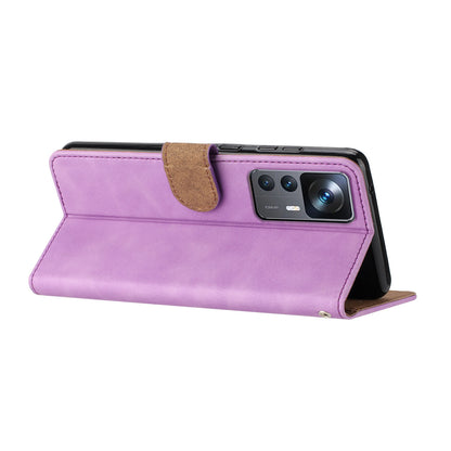 For Xiaomi 12T Pro 5G / 12T 5G / Redmi K50 Ultra Phone Cover PU Leather Imprinted Butterfly Wallet Stand Phone Case