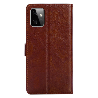 Wallet Case for Motorola Moto G Power 5G Zipper Pocket PU Leather Phone Cover Stand Shell with Strap