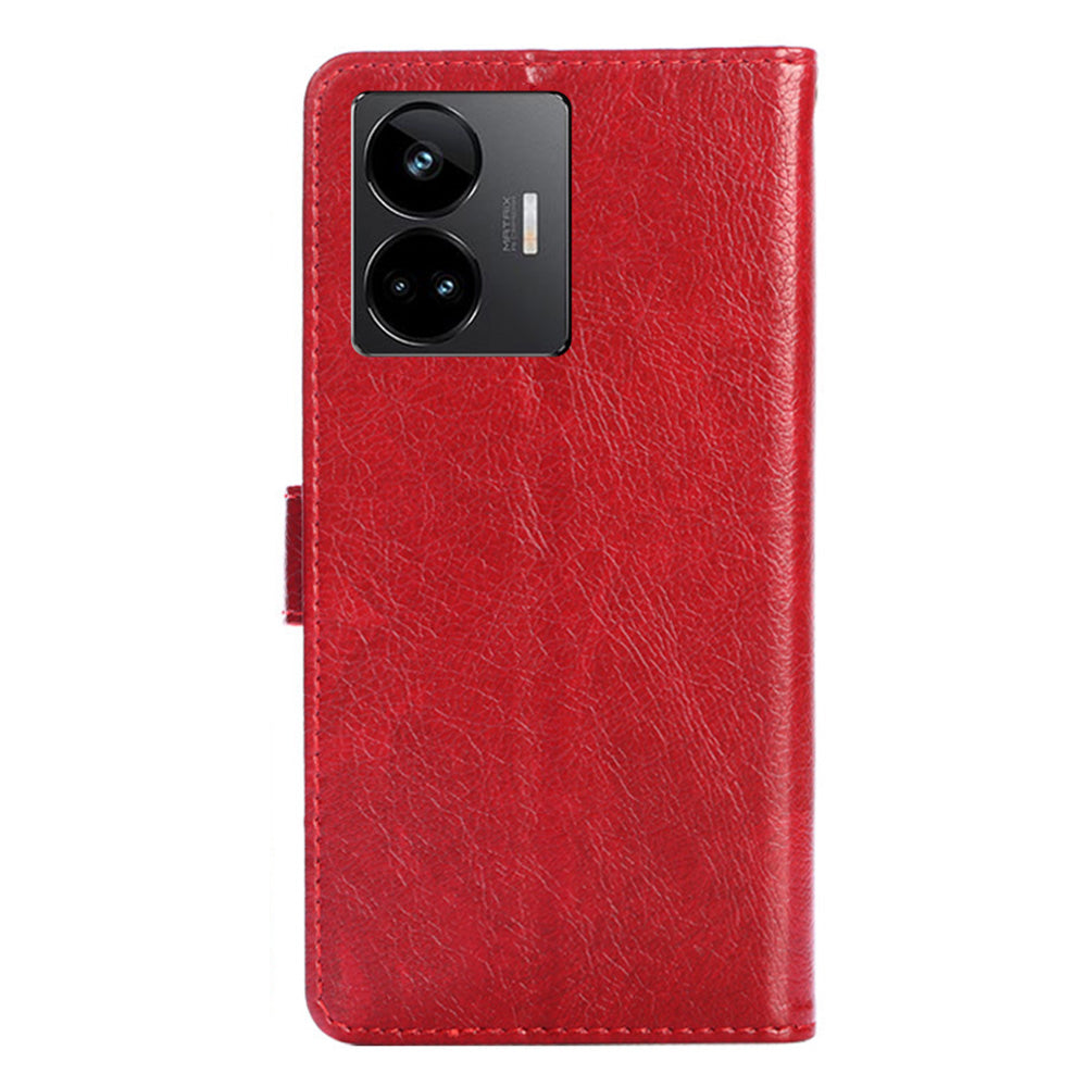 Phone Case for Realme GT Neo 5 5G / GT3 5G / Neo 5 240W 5G Zipper Pocket PU Leather Wallet Stand Cover