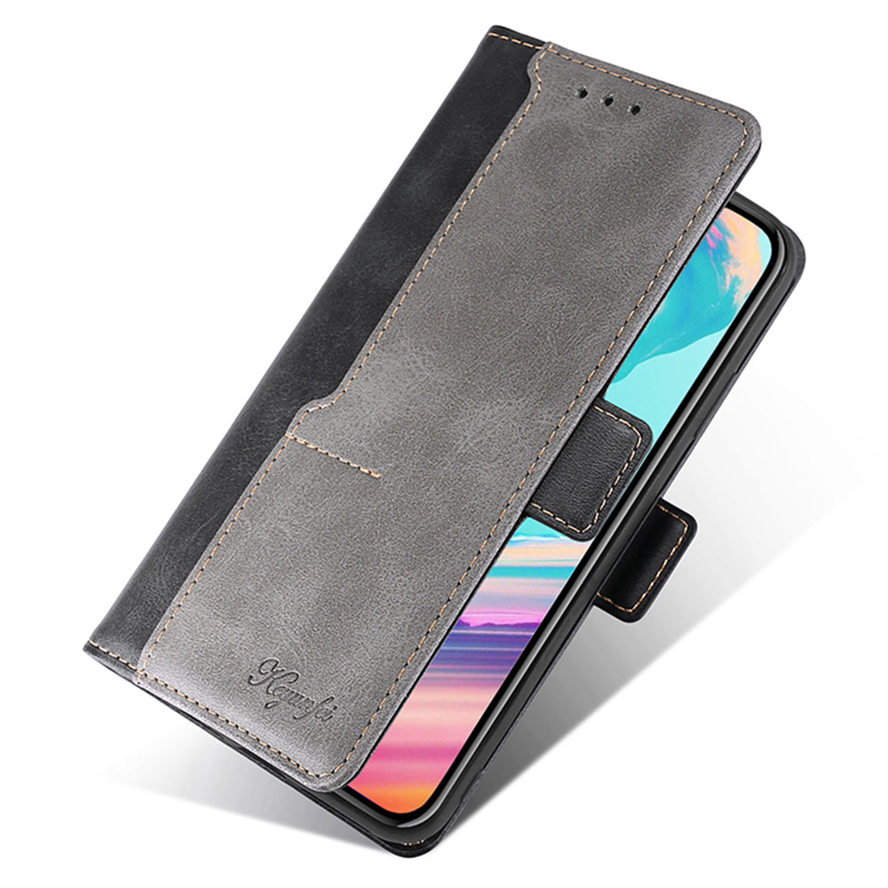 For Xiaomi Redmi Note 12 4G PU Leather Shell Contrast Color Wallet Stand Case Dual Magnetic Clasp Cover