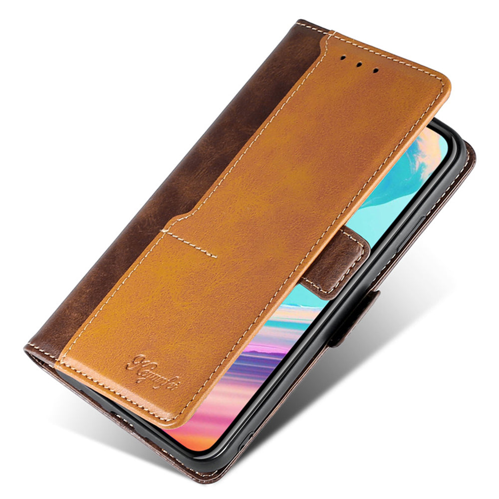 For Xiaomi Redmi Note 12 4G PU Leather Shell Contrast Color Wallet Stand Case Dual Magnetic Clasp Cover
