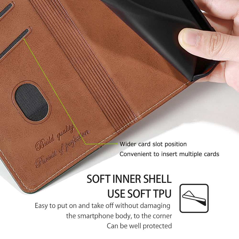 For Xiaomi Redmi Note 12 4G PU Leather Shell Contrast Color Wallet Stand Case Dual Magnetic Clasp Cover