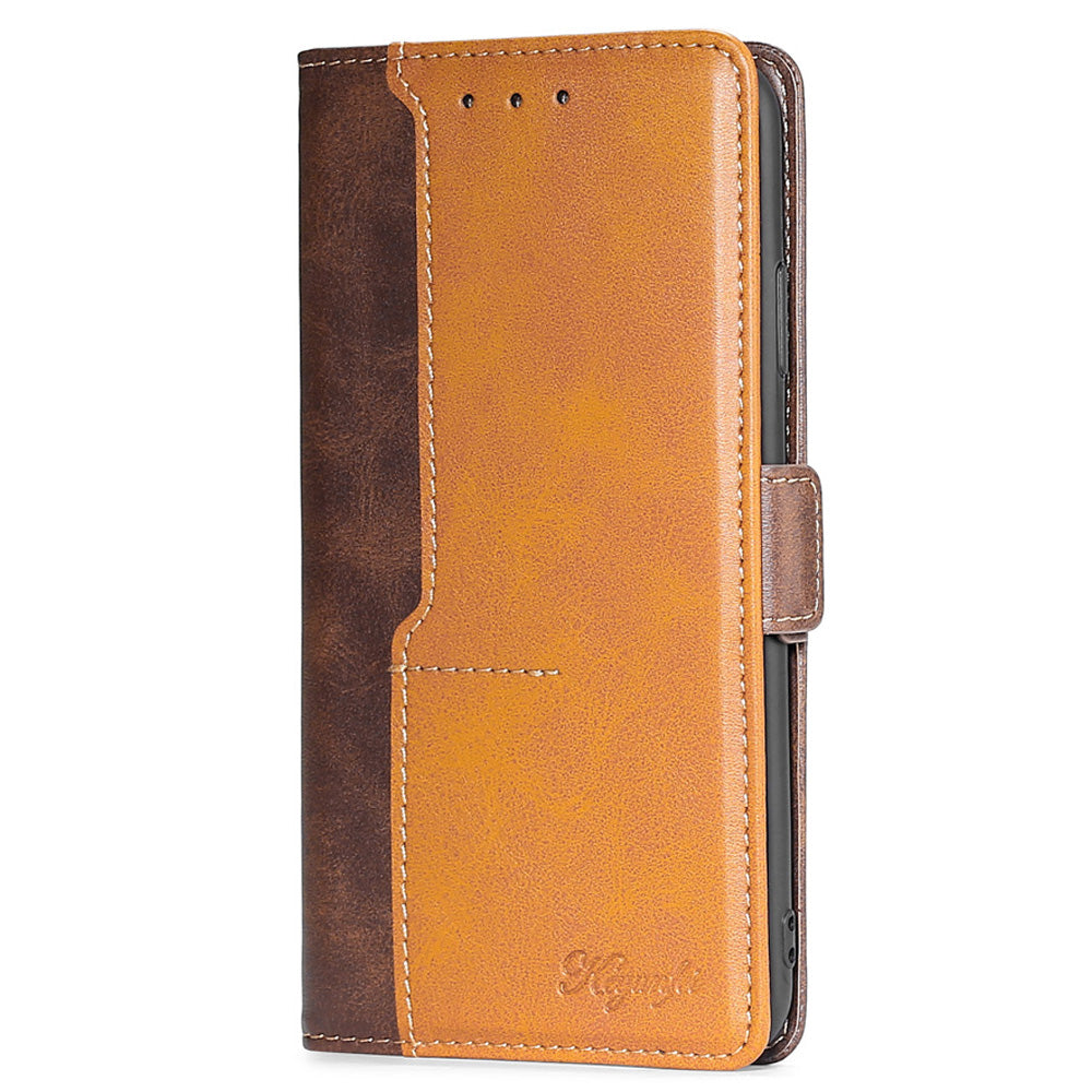 For Xiaomi Redmi Note 12 4G PU Leather Shell Contrast Color Wallet Stand Case Dual Magnetic Clasp Cover