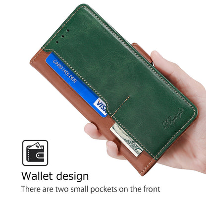 For Xiaomi Redmi Note 12 4G PU Leather Shell Contrast Color Wallet Stand Case Dual Magnetic Clasp Cover