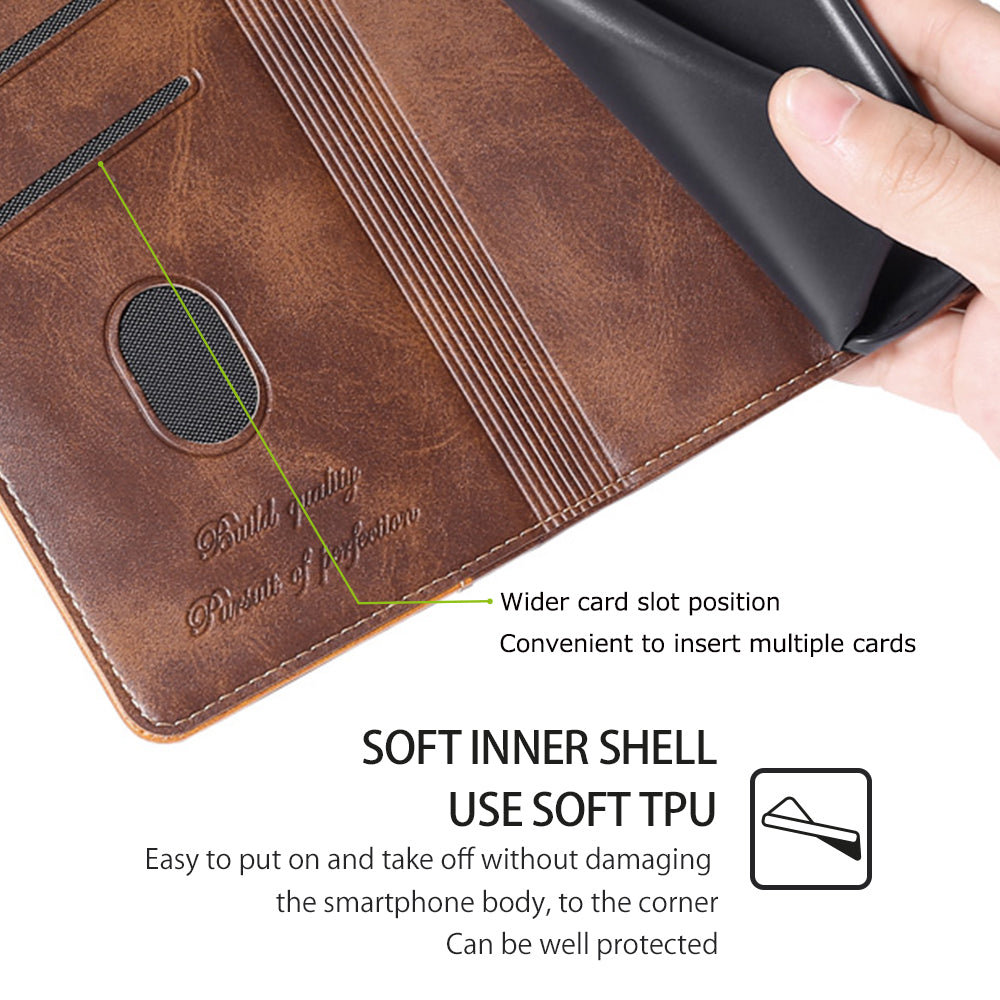 For Xiaomi Redmi Note 12 4G PU Leather Shell Contrast Color Wallet Stand Case Dual Magnetic Clasp Cover