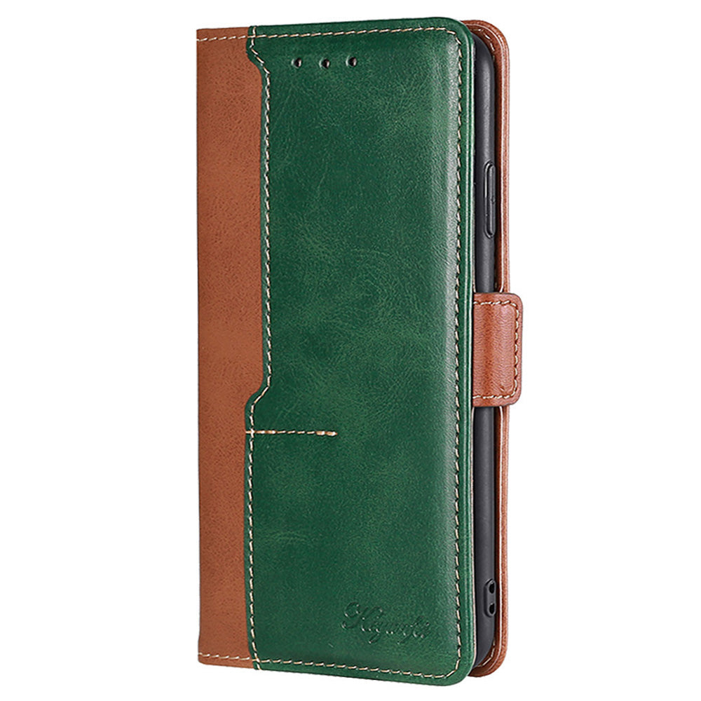For Xiaomi Redmi Note 12 4G PU Leather Shell Contrast Color Wallet Stand Case Dual Magnetic Clasp Cover