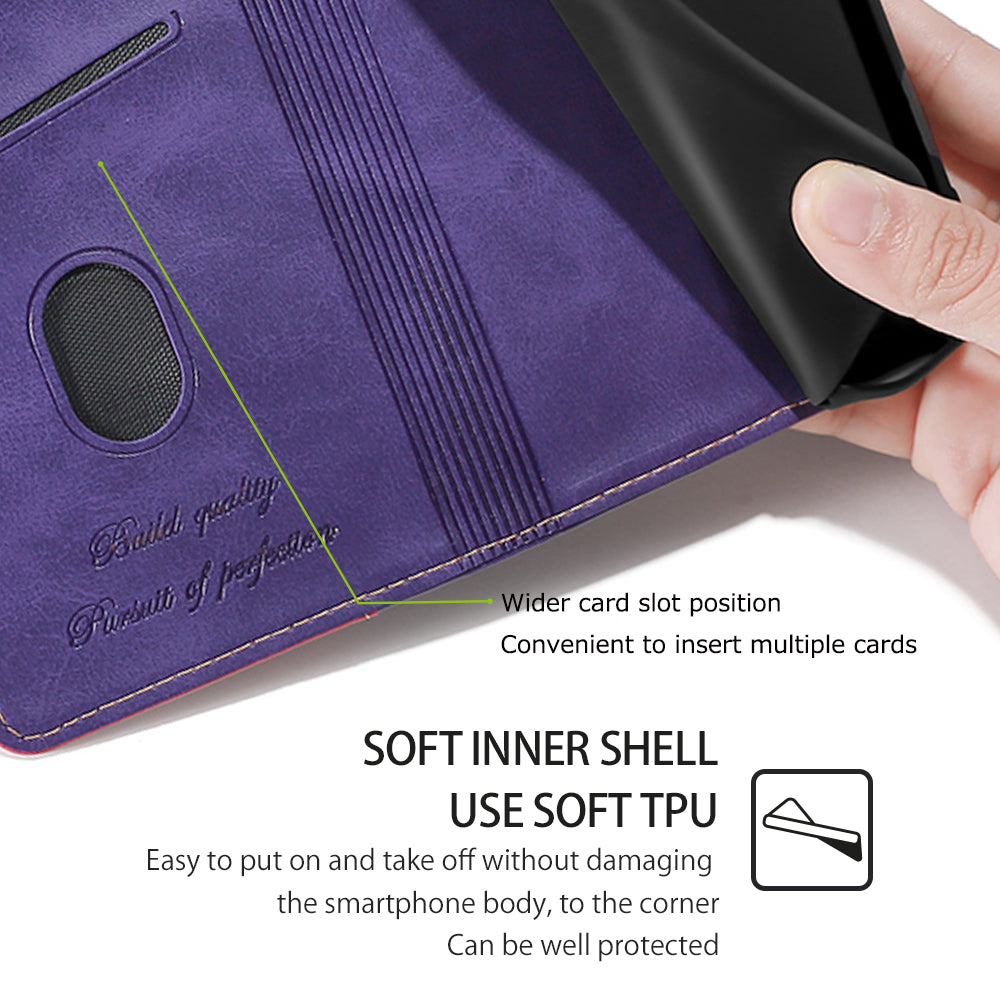 For Xiaomi Redmi Note 12 4G PU Leather Shell Contrast Color Wallet Stand Case Dual Magnetic Clasp Cover
