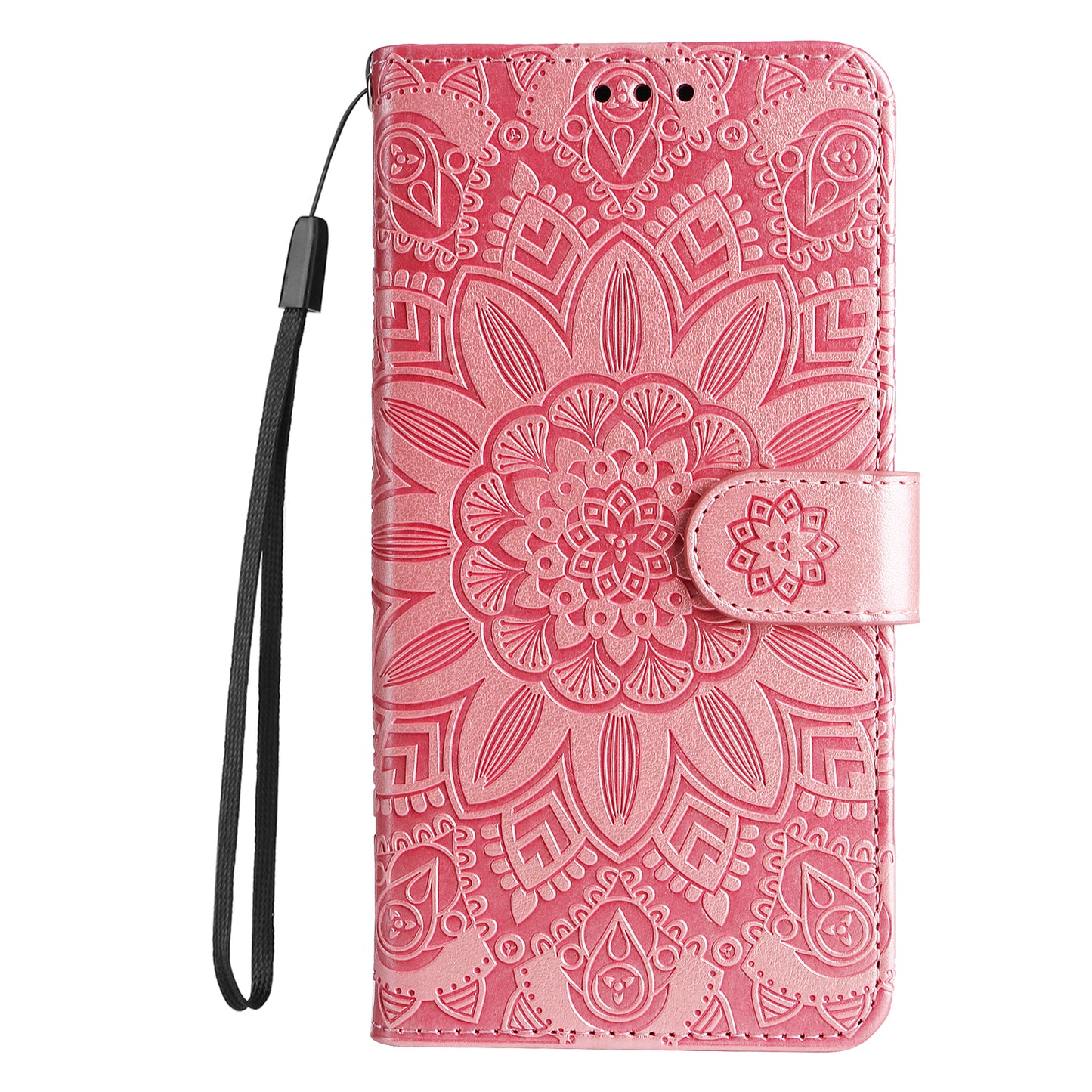 For Huawei nova 11 Wallet Flip Protective Cover PU Leather Sunflower Imprinted Stand Phone Case