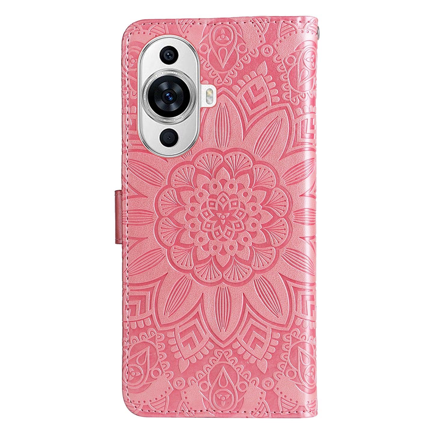 For Huawei nova 11 Wallet Flip Protective Cover PU Leather Sunflower Imprinted Stand Phone Case