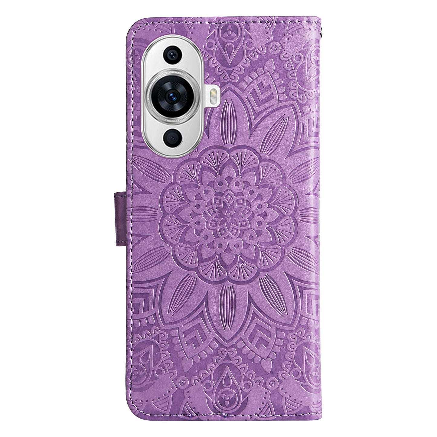 For Huawei nova 11 Wallet Flip Protective Cover PU Leather Sunflower Imprinted Stand Phone Case