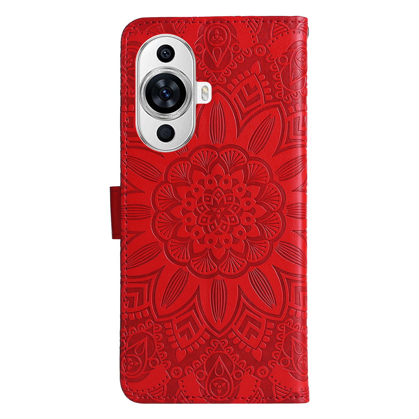 For Huawei nova 11 Wallet Flip Protective Cover PU Leather Sunflower Imprinted Stand Phone Case