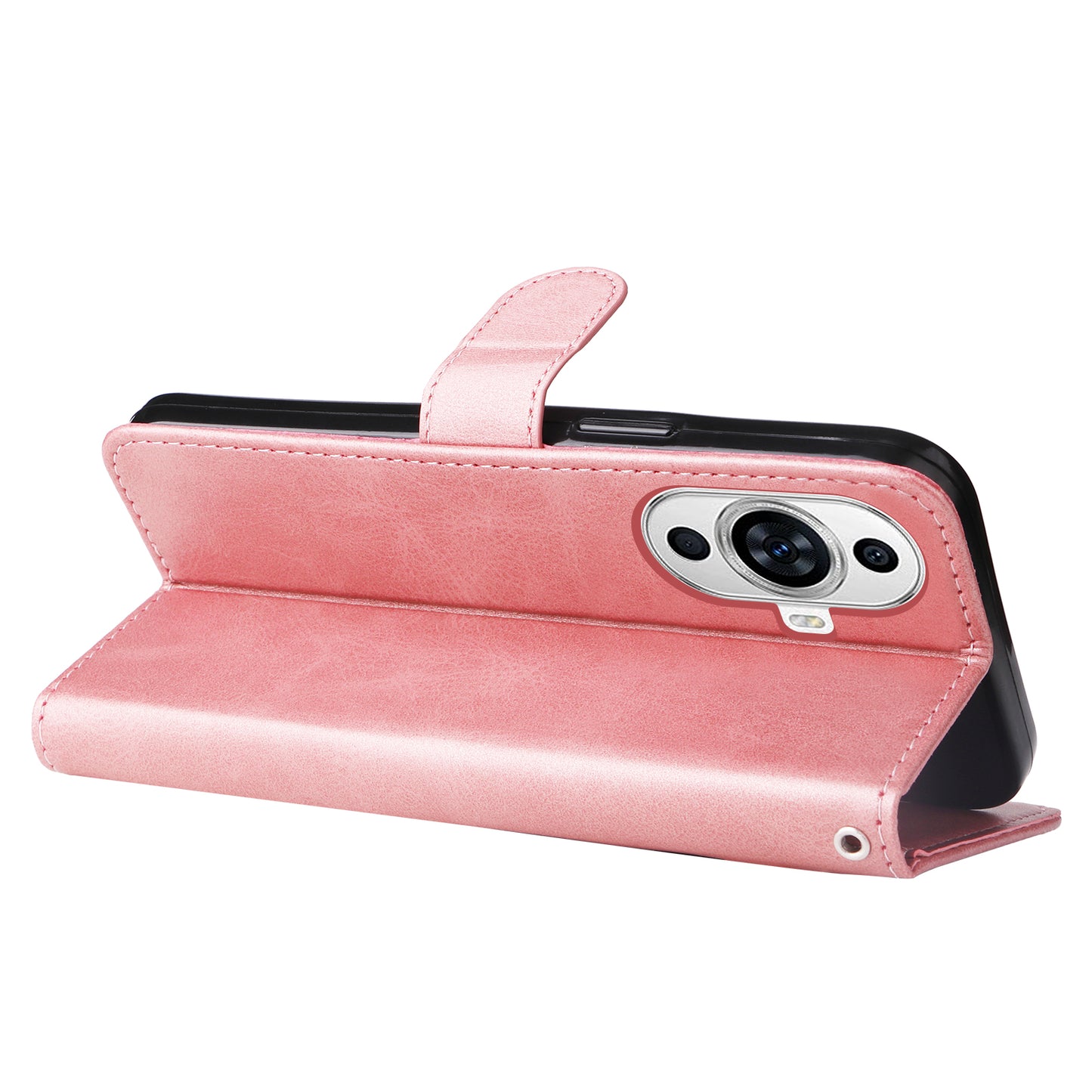 Leather Phone Case for Huawei nova 11 Pro / nova 11 Ultra , Calf Texture Zipper Pocket Stand Wallet Phone Cover