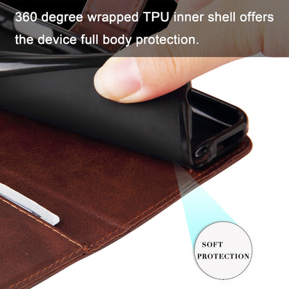 Leather Phone Case for Huawei nova 11 , Calf Texture Zipper Pocket Stand Wallet Shockproof Cover