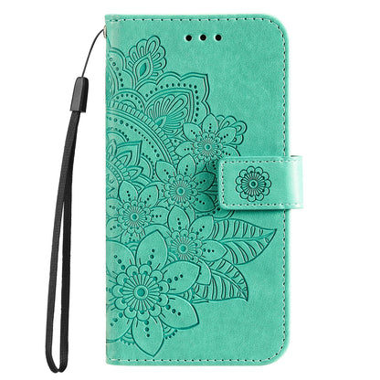 For Huawei nova 11 Flip Stand PU Leather Case Flower Imprinting Wallet Phone Cover