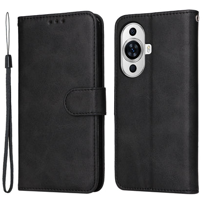 For Huawei nova 11 Wallet Case PU Leather  Calf Texture Flip Stand Phone Cover
