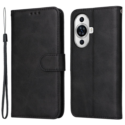 For Huawei nova 11 Wallet Case PU Leather  Calf Texture Flip Stand Phone Cover