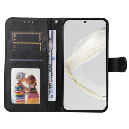 For Huawei nova 11 Wallet Case PU Leather  Calf Texture Flip Stand Phone Cover