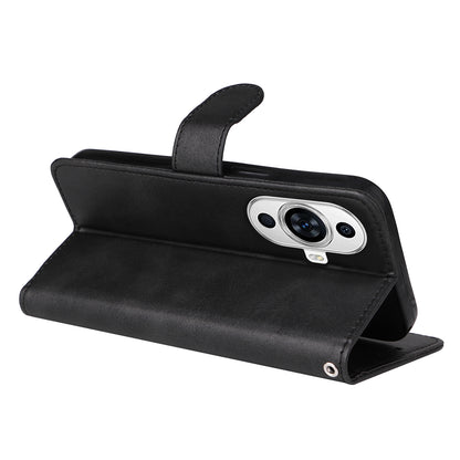 For Huawei nova 11 Wallet Case PU Leather  Calf Texture Flip Stand Phone Cover