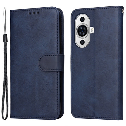 For Huawei nova 11 Wallet Case PU Leather  Calf Texture Flip Stand Phone Cover