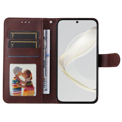 For Huawei nova 11 Wallet Case PU Leather  Calf Texture Flip Stand Phone Cover