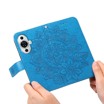 For Huawei nova 11 Pro / nova 11 Ultra PU Leather Flip Folio Wallet Case Flower Imprinting Stand Phone Cover