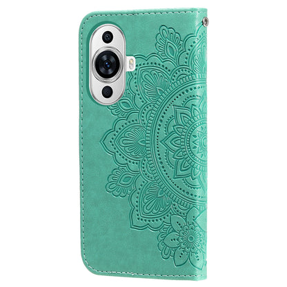 For Huawei nova 11 Pro / nova 11 Ultra PU Leather Flip Folio Wallet Case Flower Imprinting Stand Phone Cover