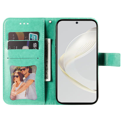 For Huawei nova 11 Pro / nova 11 Ultra PU Leather Flip Folio Wallet Case Flower Imprinting Stand Phone Cover