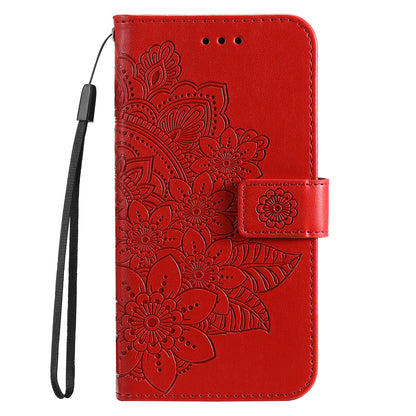 For Huawei nova 11 Pro / nova 11 Ultra PU Leather Flip Folio Wallet Case Flower Imprinting Stand Phone Cover