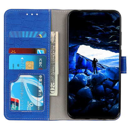 For Samsung Galaxy M54 5G / F54 5G Leather Phone Case Stand Crocodile Texture Phone Wallet Cover