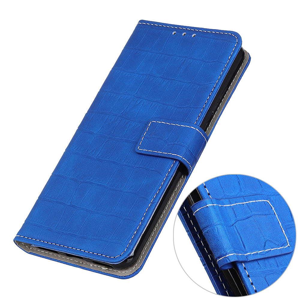 For Samsung Galaxy M54 5G / F54 5G Leather Phone Case Stand Crocodile Texture Phone Wallet Cover