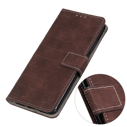 For Samsung Galaxy M54 5G / F54 5G Leather Phone Case Stand Crocodile Texture Phone Wallet Cover