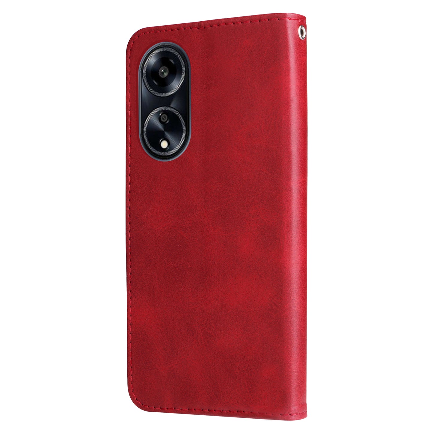 Leather Phone Case for Oppo A1 5G / A98 5G / F23 5G , Calf Texture Zipper Pocket Stand Shell Drop-proof Wallet Cover