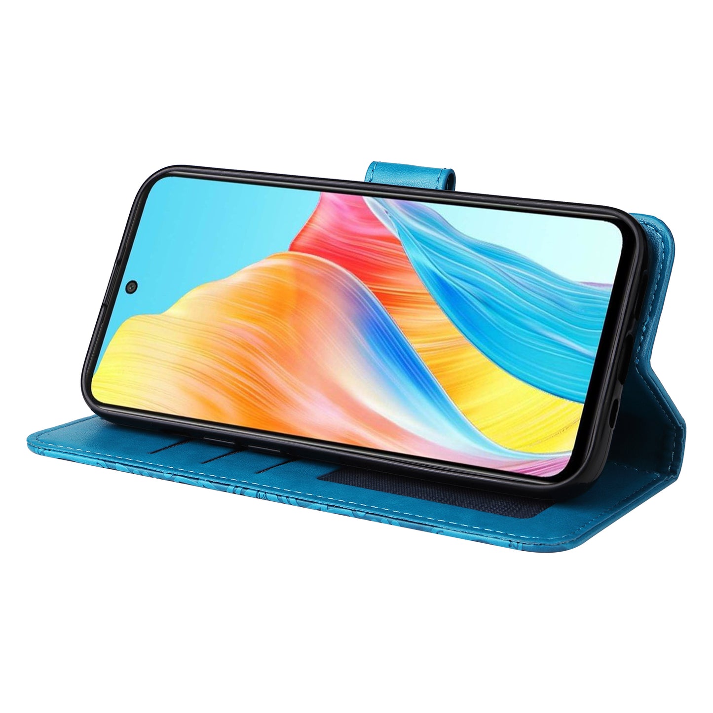 Protective Cover for Oppo A1 5G / A98 5G / F23 5G PU Leather Wallet Sunflower Imprinted Phone Flip Stand Case