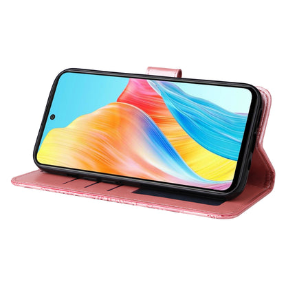 Protective Cover for Oppo A1 5G / A98 5G / F23 5G PU Leather Wallet Sunflower Imprinted Phone Flip Stand Case