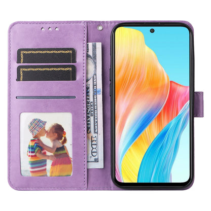 Protective Cover for Oppo A1 5G / A98 5G / F23 5G PU Leather Wallet Sunflower Imprinted Phone Flip Stand Case