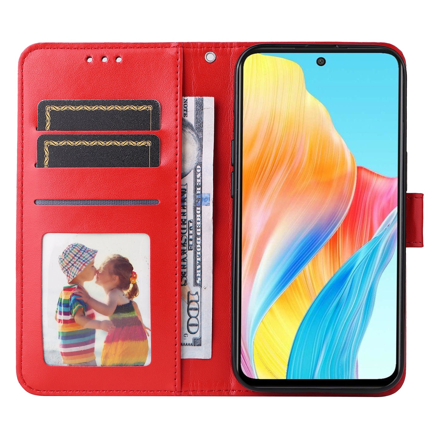Protective Cover for Oppo A1 5G / A98 5G / F23 5G PU Leather Wallet Sunflower Imprinted Phone Flip Stand Case
