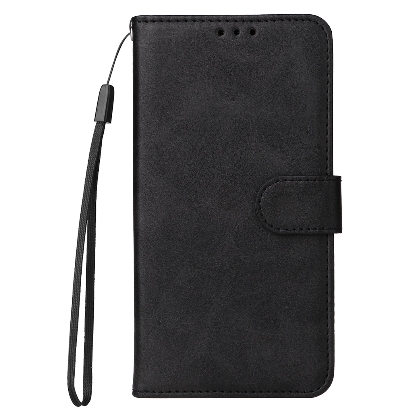 Leather Case for Oppo A1 5G / A98 5G / F23 5G Shockproof Calf Texture Wallet Stand Cell Phone Cover with Strap