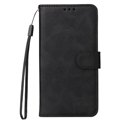 Leather Case for Oppo A1 5G / A98 5G / F23 5G Shockproof Calf Texture Wallet Stand Cell Phone Cover with Strap