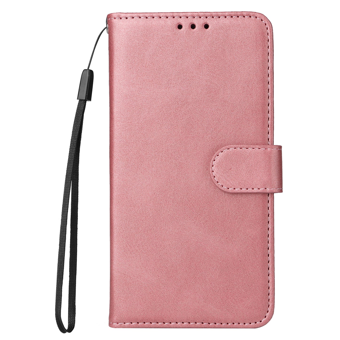 Leather Case for Oppo A1 5G / A98 5G / F23 5G Shockproof Calf Texture Wallet Stand Cell Phone Cover with Strap