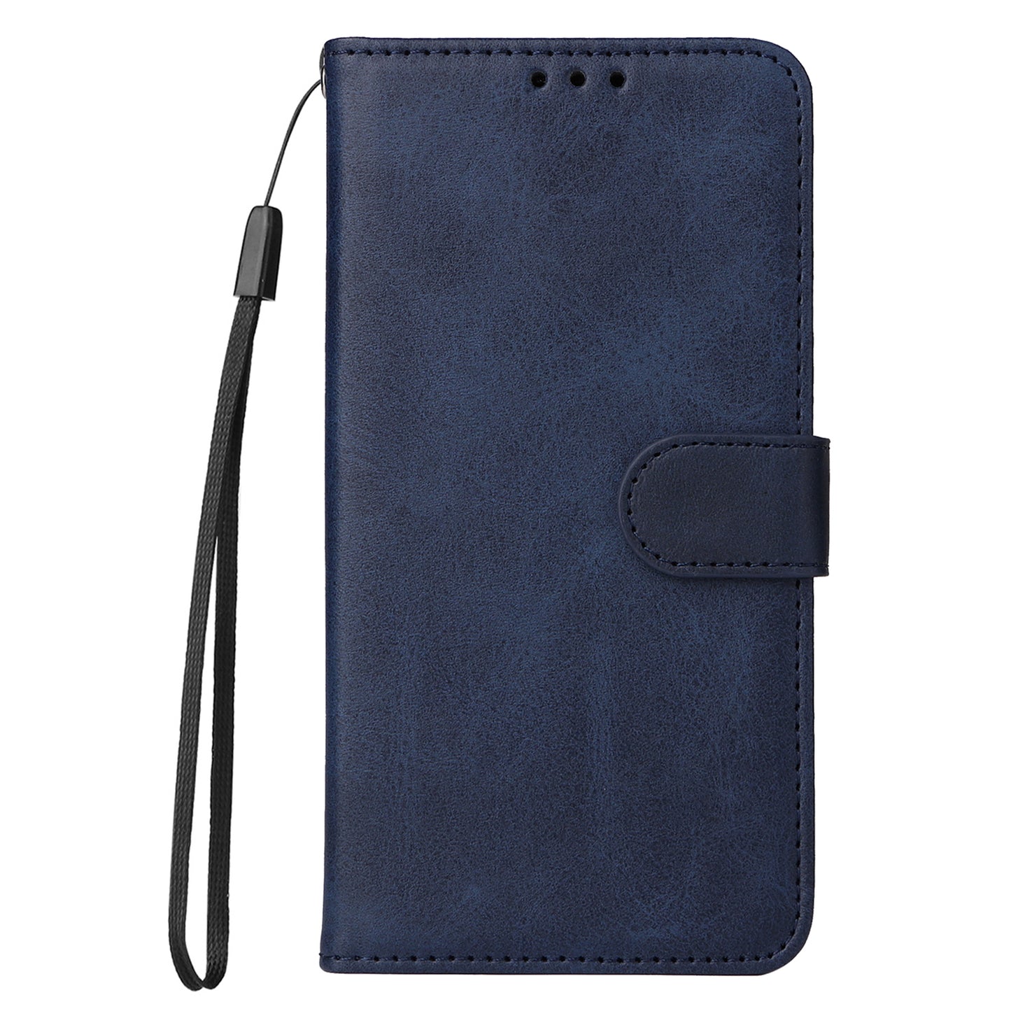 Leather Case for Oppo A1 5G / A98 5G / F23 5G Shockproof Calf Texture Wallet Stand Cell Phone Cover with Strap