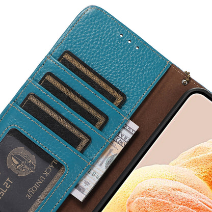RFID Blocking Phone Case for Xiaomi 13 Ultra , Genuine Cow Leather Cover with Wallet Stand