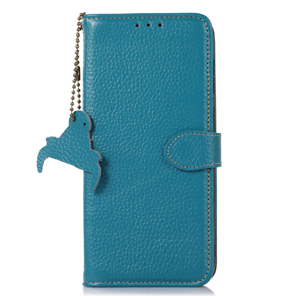 RFID Blocking Phone Case for Xiaomi 13 Ultra , Genuine Cow Leather Cover with Wallet Stand