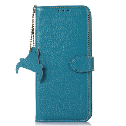 RFID Blocking Phone Case for Xiaomi 13 Ultra , Genuine Cow Leather Cover with Wallet Stand