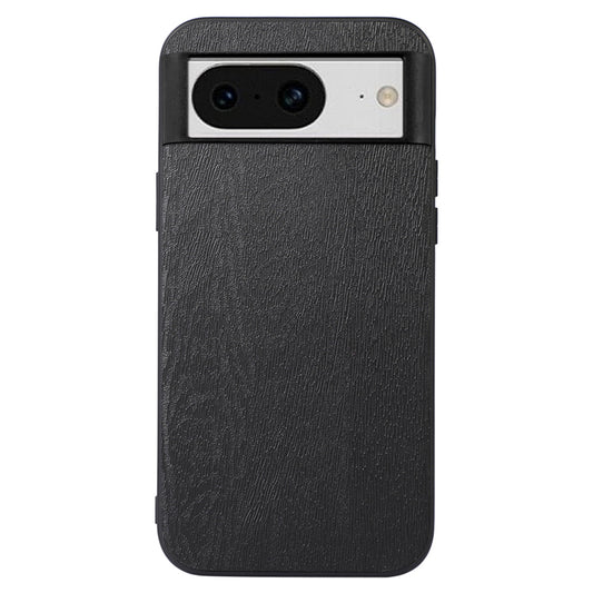 For Google Pixel 8 Wood Grain Phone Case PU Leather+PC+TPU Phone Back Cover