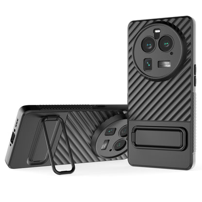 For Oppo Find X6 Pro Kickstand TPU Back Cover Anti-drop Phone Case