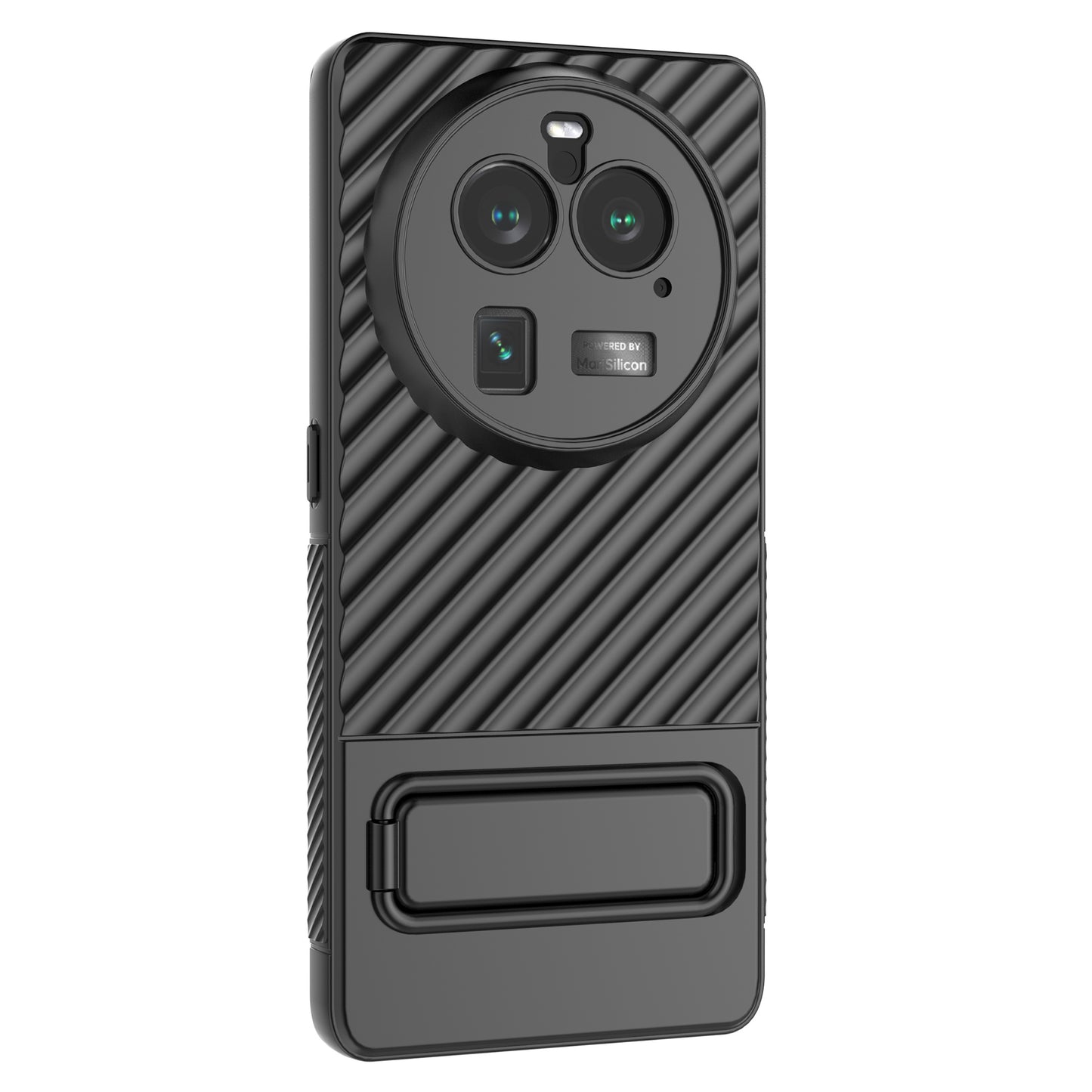 For Oppo Find X6 Pro Kickstand TPU Back Cover Anti-drop Phone Case