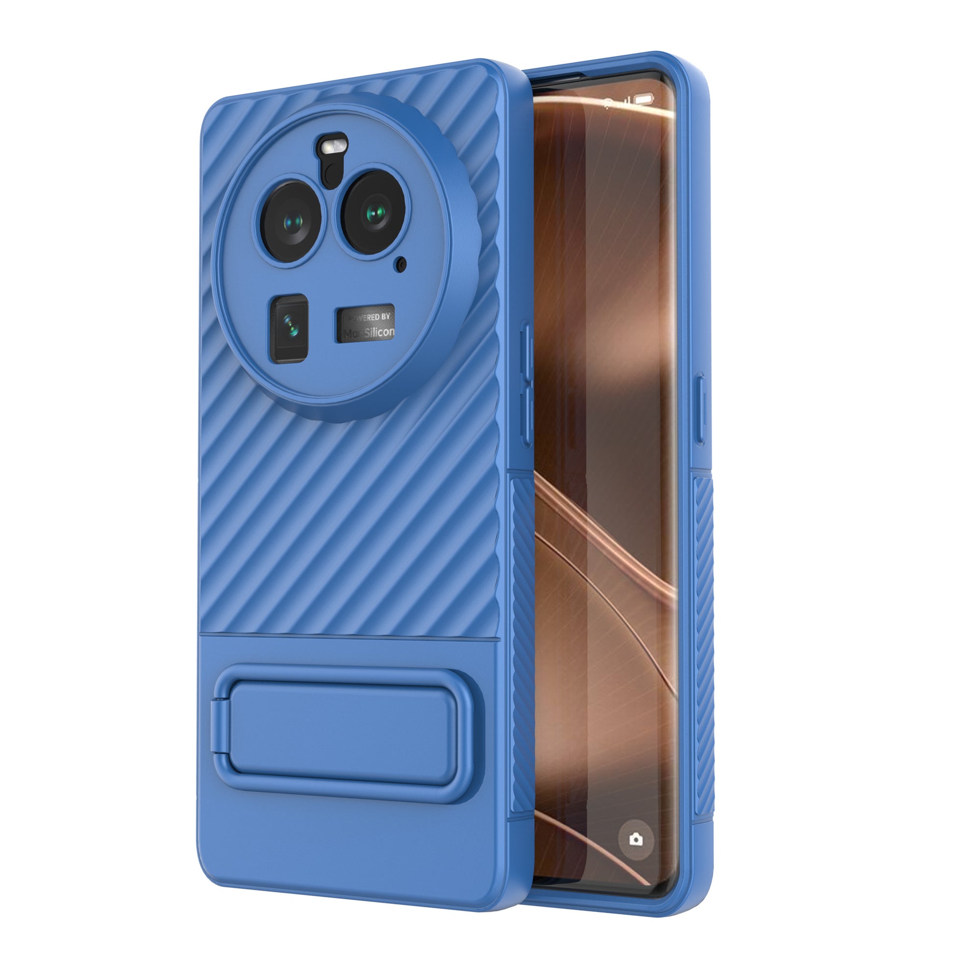 For Oppo Find X6 Pro Kickstand TPU Back Cover Anti-drop Phone Case