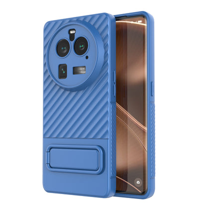 For Oppo Find X6 Pro Kickstand TPU Back Cover Anti-drop Phone Case